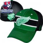 Женская кепка Детройт Ред Уингз / Detroit Red Wings Kelly Green/ Black Doherty Stretch Fit Hat