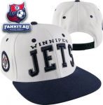 Кепка Виннипег Джетс / Winnipeg Jets Super Star White/Navy Snapback Hat