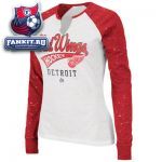 Женская кофта Детройт Ред Уингз / Detroit Red Wings Women's Game Flava Fashion Split Raglan Long Sleeve T-Shirt
