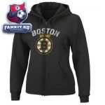 Женская толстовка Бостон Брюинз / Boston Bruins Women's Black Lasting Strength Full-Zip Fleece Hooded Sweatshirt