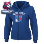 Женская толстовка Нью-Йорк Рейнджерс / New York Rangers Women's Blue Lasting Strength Full-Zip Fleece Hooded Sweatshirt