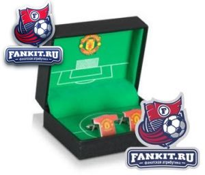 Запонки Manchester united в подарочной упаковке / cuff links Manchester United