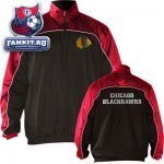 Куртка Чикаго Блэкхокс / Chicago Blackhawks Black 1/2 Zip Pullover Jacket