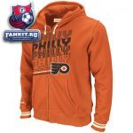 Толстовка Филадельфия Флайерз / Philadelphia Flyers Orange Mitchell & Ness Repeat Full Zip Hooded Sweatshirt