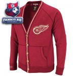 Кардиган Детройт Ред Уингз / Detroit Red Wings Red Mitchell & Ness Linesman Vintage Garment Washed Cardigan Sweater