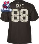 Футболка Чикаго Блэкхокс / Patrick Kane #88 Chicago Blackhawks Reebok Digital Camo Name & Number T-Shirt