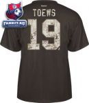 Футболка Чикаго Блэкхокс / Jonathan Toews #19 Chicago Blackhawks Reebok Digital Camo Name & Number T-Shirt