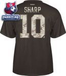Футболка Чикаго Блэкхокс / Patrick Sharp #10 Chicago Blackhawks Reebok Digital Camo Name & Number T-Shirt