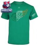 Футболка Детройт Ред Уингз / Detroit Red Wings Kelly Green Flag Day T-Shirt