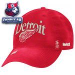 Кепка Детройт Ред Уингз / Detroit Red Wings Red Reebok City & Logo Adjustable Hat