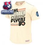 Футболка Филадельфия Флайерз / Philadelphia Flyers Mitchell & Ness Winter Classic 2012 Cream Repeat Vintage T-Shirt
