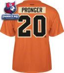 Футболка Филадельфия Флайерз / Chris Pronger Philadelphia Flyers Orange Reebok 2012 Winter Classic Name and Number T-Shirt