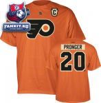 Футболка Филадельфия Флайерз / Chris Pronger Philadelphia Flyers Orange Reebok 2012 Winter Classic Name and Number T-Shirt
