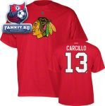 Футболка Чикаго Блэкхокс / Daniel Carcillo Red Reebok Chicago Blackhawks Name and Number T-Shirt