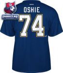 Футболка Сент-Луис Блюз / T.J. Oshie Navy Blue Reebok St. Louis Blues Name and Number T-Shirt