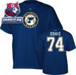 Футболка Сент-Луис Блюз / T.J. Oshie Navy Blue Reebok St. Louis Blues Name and Number T-Shirt