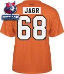 Футболка Филадельфия Флайерз / Jaromir Jagr Orange Reebok Philadelphia Flyers Name and Number T-Shirt