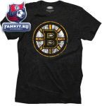 Футболка Бостон Брюинз / Boston Bruins Black Majestic Threads S/S Tri-Blend T-Shirt