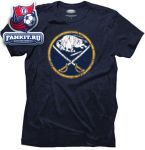 Футболка Баффало Сейбрз / Buffalo Sabres Navy Blue Majestic Threads S/S Tri-Blend T-Shirt