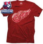 Футболка Детройт Ред Уингз / Detroit Red Wings Red Majestic Threads S/S Tri-Blend T-Shirt