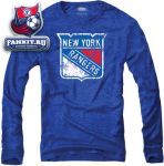 Кофта Нью-Йорк Рейнджерс / New York Rangers Royal Blue Majestic Threads Long Sleeve Tri-Blend T-Shirt