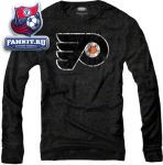 Кофта Филадельфия Флайерз / Philadelphia Flyers Black Majestic Threads Long Sleeve Tri-Blend T-Shirt