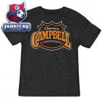 Футболка Чикаго Блэкхокс / NHL Black Reebok Campbell Conference Logo T-Shirt