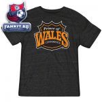 Футболка НХЛ / NHL Black Reebok Wales Conference Logo T-Shirt