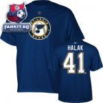 Футболка Сент-Луис Блюз / Jaroslav Halak Blue Reebok St. Louis Blues Alternate Name and Number T-Shirt