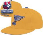 Кепка Сент-Луис Блюз / St. Louis Blues Gold Mitchell & Ness Vintage Basic Logo Fitted hat