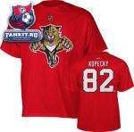 Футболка Флорида Пантерз / Tomas Kopecky Red Reebok Florida Panthers Name and Number T-Shirt