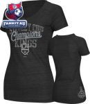 Женская футболка Лос-Анджелес Кингз / Los Angeles Kings Women's Reebok 2012 Stanley Cup Champions Sequin Script T-Shirt