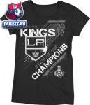Женская футболка Лос-Анджелес Кингз / Los Angeles Kings Women's Reebok 2012 Stanley Cup Champions Team Energy Roster T-Shirt 