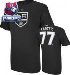 Футболка Лос-Анджелес Кингз / Jeff Carter Black Reebok Los Angeles Kings Name and Number T-Shirt