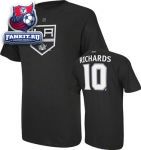 Футболка Лос-Анджелес Кингз / Mike Richards Black Reebok Los Angeles Kings Name and Number T-Shirt