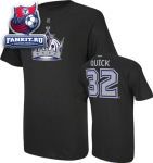 Футболка Лос-Анджелес Кингз / Jonathan Quick Black Reebok Los Angeles Kings Name and Number T-Shirt