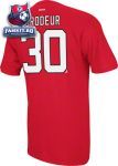 Футболка Нью-Джерси Девилз / Martin Brodeur Red Reebok New Jersey Devils Name and Number T-Shirt