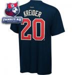 Футболка Нью-Йорк Рейнджерс / Chris Kreider Navy Reebok New York Rangers Name and Number T-Shirt