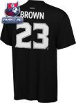 Футболка Лос-Анджелес Кингз 2 / Dustin Brown Black Reebok Los Angeles Kings Name and Number T-Shirt
