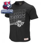 Футболка Лос-Анджелес Кингз / Los Angeles Kings Mitchell & Ness Men's Black Tailored Repeat Logo T-Shirt