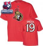 Футболка Оттава Сенаторз / Jason Spezza Red Reebok Name and Number Ottawa Senators T-Shirt