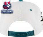 Кепка Сан-Хосе Шаркс / San Jose Sharks Super Star White/Teal Snapback Hat