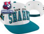 Кепка Сан-Хосе Шаркс / San Jose Sharks Super Star White/Teal Snapback Hat