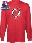 Кофта Нью-Джерси Девилз / New Jersey Devils -Red- Primary Logo Long Sleeve T-Shirt