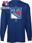 Кофта Нью-Йорк Рейнджерс / New York Rangers Primary Logo Long Sleeve T-Shirt
