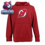 Толстовка Нью-Джерси Девилз / New Jersey Devils Dark Red Signature Hooded Sweatshirt