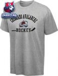 Футболка Колорадо Эвеланш / Colorado Avalanche Grey Old Time Hockey Kramer T-Shirt