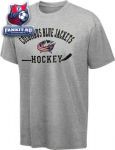 Футболка Коламбус Блю Джекетс / Columbus Blue Jackets Grey Old Time Hockey Kramer T-Shirt