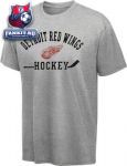 Футболка Детройт Ред Уингз / Detroit Red Wings Grey Old Time Hockey Kramer T-Shirt