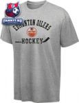 Футболка Эдмонтон Ойлерз / Edmonton Oilers Grey Old Time Hockey Kramer T-Shirt